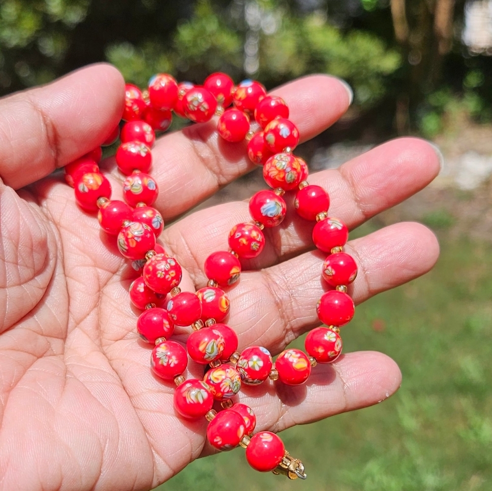 Vintage Venitian Morano Glass Necklace - Picture 6 of 7